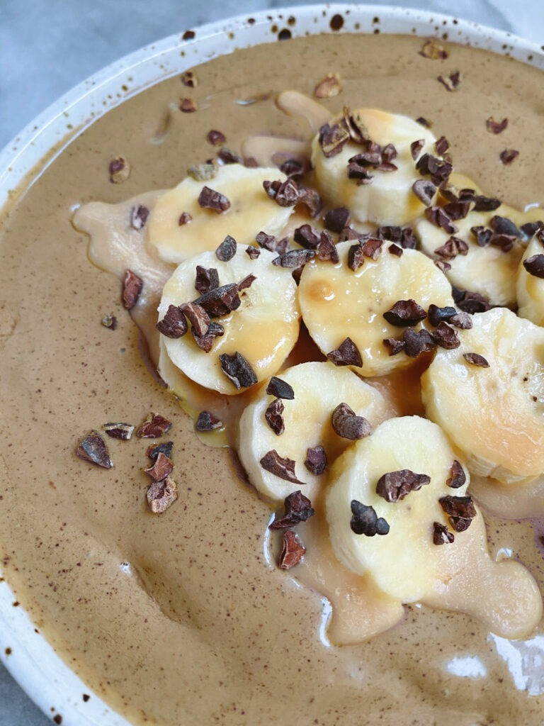 mocha cold brew smoothie bowl 4 768x1024 - Mocha Cold Brew Smoothie Bowl